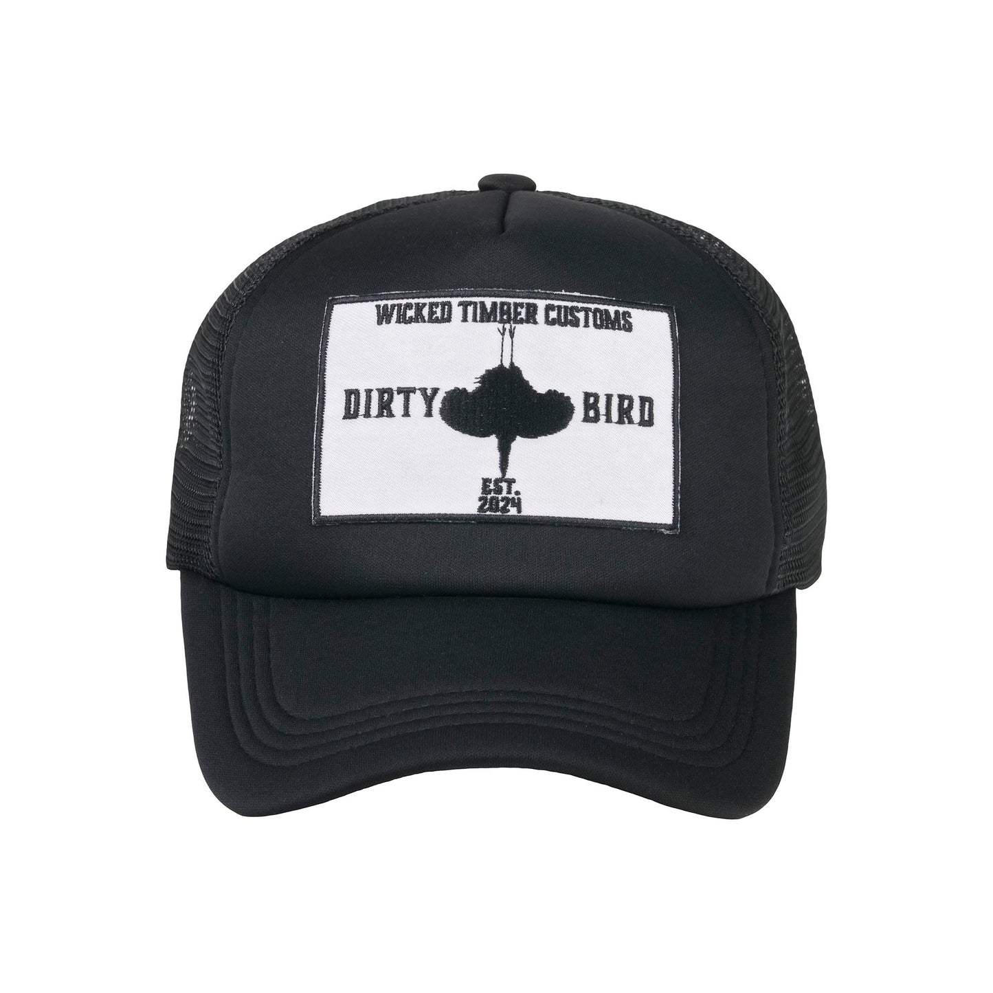 Wicked Timber Black Foam Cap – Dirty Bird Patch