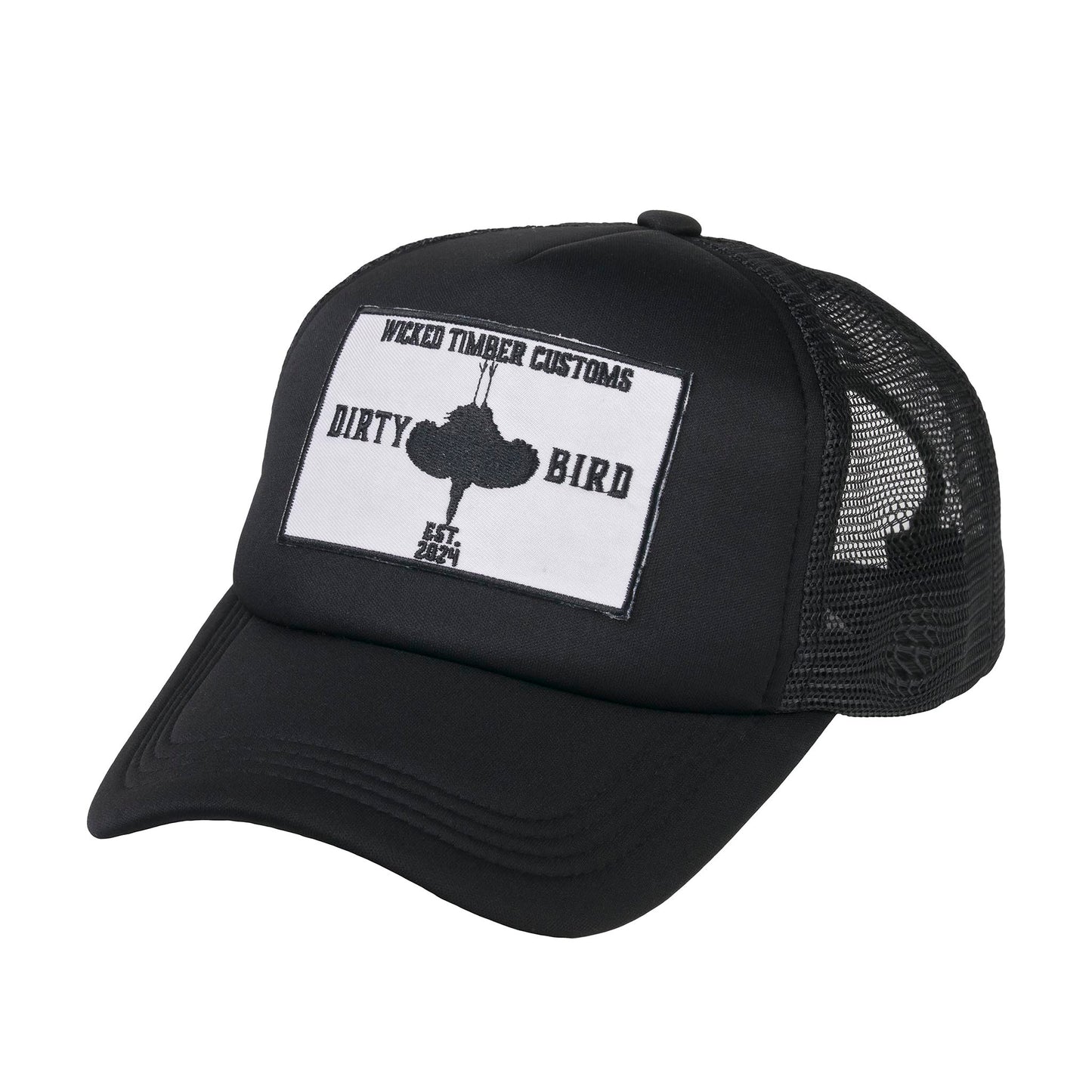 Wicked Timber Black Foam Cap – Dirty Bird Patch