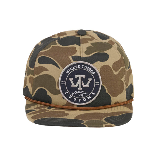 Wicked Timber Unstructured Old School Rope Cap - Khaki