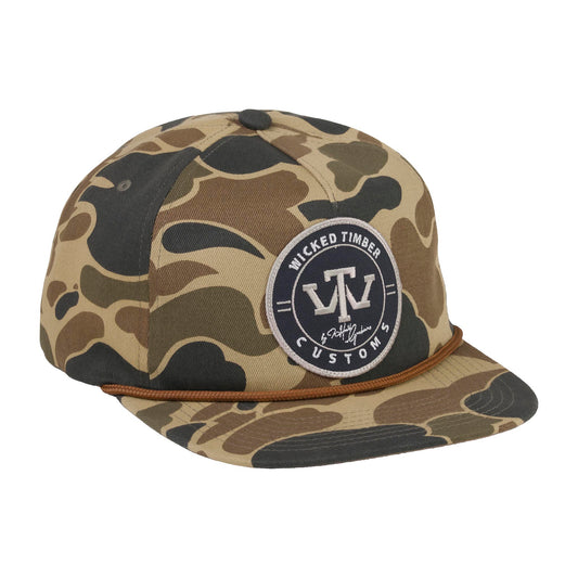 Wicked Timber Unstructured Old School Rope Cap - Khaki