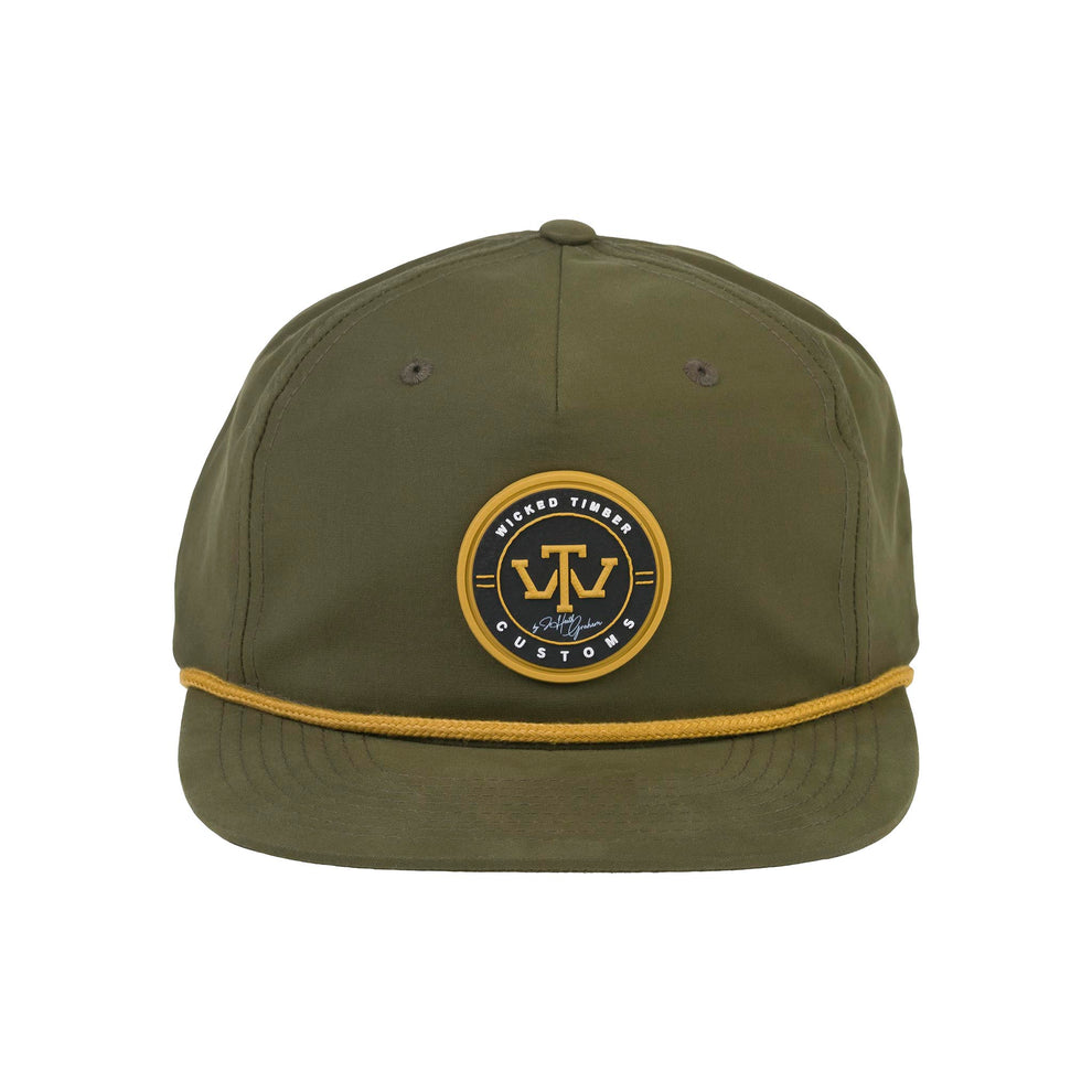 Richardson 256 Grandpa Rope Cap – Loden/Gold – Wicked Timber Customs